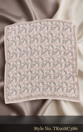 Ivory Scarf with Fine Grey Paisley Pattern – TK90SC386