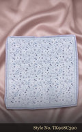 Pale Blue Scarf with Tiny Blue Floral Sprigs – TK90SC390