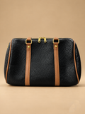 Black and Brown Structured Tote | BAGZZ045