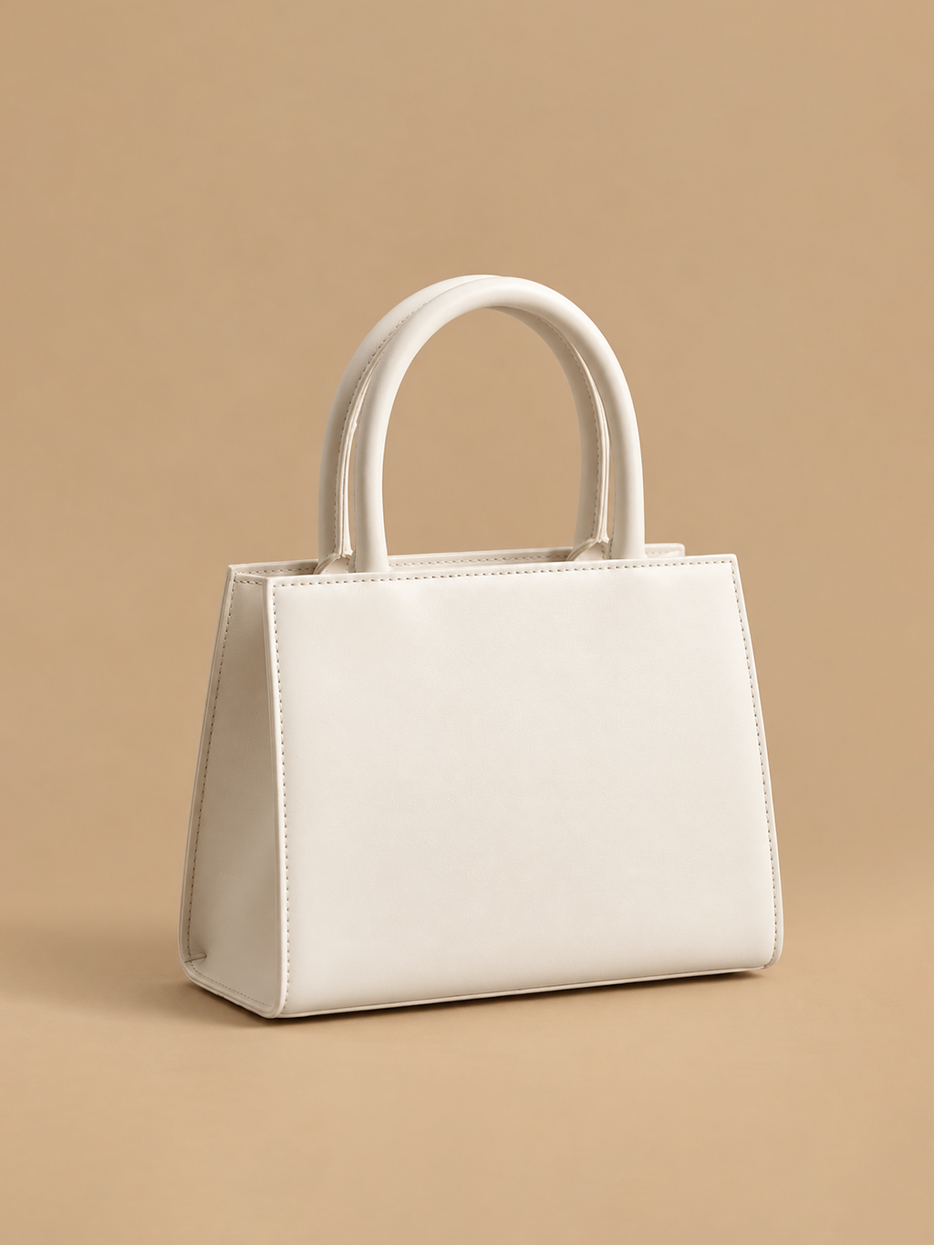 Gray Structured Top-Handle Bag | BAGZZ042