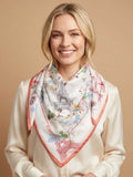 Floral and Landmark-inspired Scarf in Blush Pink, Sage & Ivory – TK90SC137