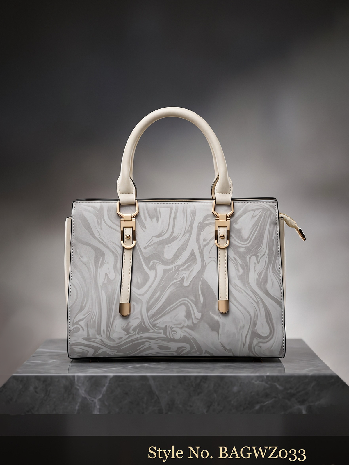 White Structured Shoulder Bag | BAGWZ033